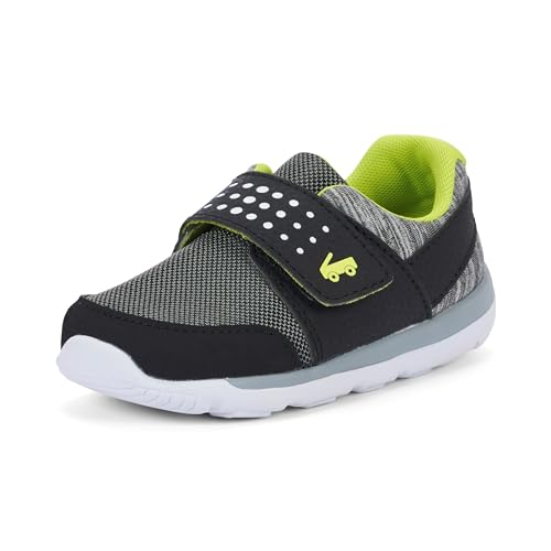 See Kai Run - Ryder II FlexiRun Athletic Shoe for Toddlers, Black/Gray, 10