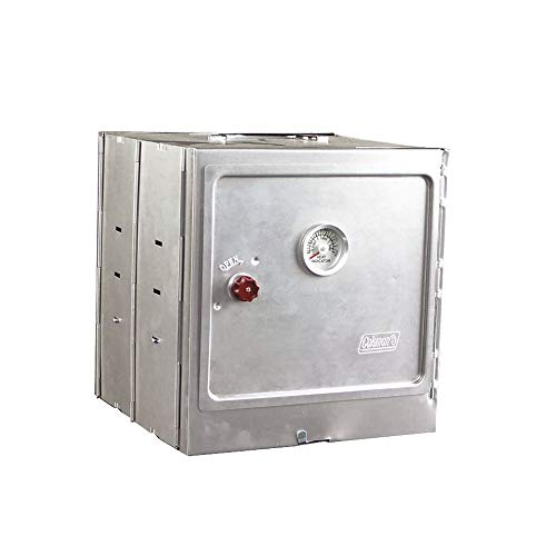 Coleman Portable Camping Oven with Thermometer & Adjustable 10 Sq. In. Rack, Designed to Sit on Top of Camp Stoves or Fire
