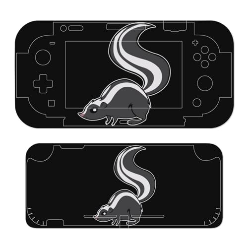 Naughty Skunk Funny Stickers Decals Cover for Switch Console and Switch Lite Full Wrap Protective Film Sticker