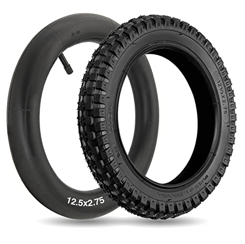 12.5x2.75 Tire & Inner Tube 12-1/2x2-3/4 Dirt Bike Tire and Tube Set for Razor MX350 MX400 Dirt Rocket X-Treme X-560 Heavy Duty Scooter 12-1/2x2.75 Tire Tube