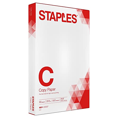 Staples 512211 11-Inch X 17-Inch Copy Paper 20 Lbs 92 Brightness 500/Ream (190450)