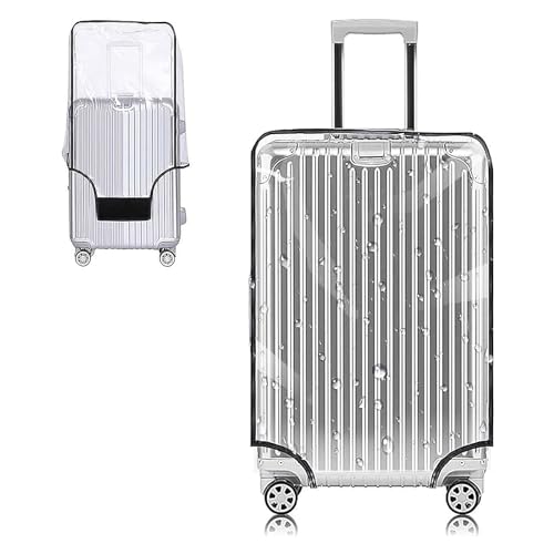 Yotako Clear PVC Suitcase Cover Protectors 28 Inch Luggage Cover for Wheeled Suitcase (28''(24.80''H x 19.90''L x 12.40''W))