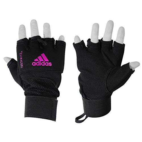 adidas Black/PinkQuick Wrap Gloves - L/XL