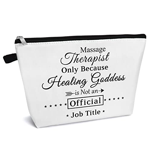 Massage Therapist Appreciation Gift Makeup Bag Massage Therapist Gift Thank You Gift for Massage Therapist Cosmetic Bag Massage Therapy Graduation Gift Birthday Gift for Massage Therapist Chiropractor