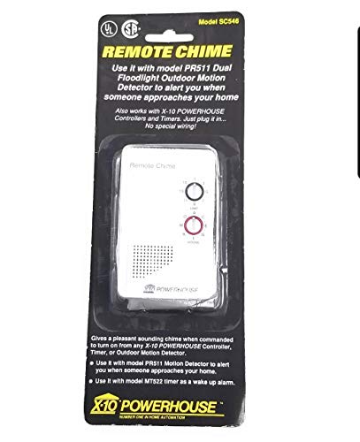 X10 Powerhouse Remote Chime Model SC546 for use with X10 Powerhouse Controller, Timer or Outdoor Motion Detector