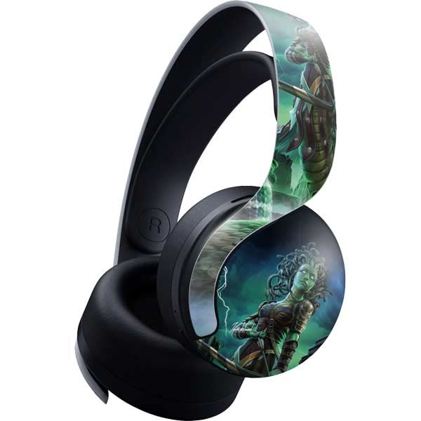 Skinit Decal Gaming Skin Compatible with Pulse 3D Wireless Headset for PS5 - Tate and Co. Medusa Design