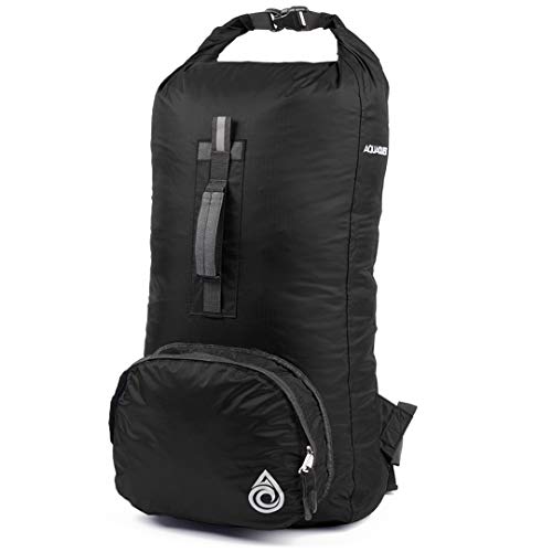 AquaQuest Himal Backpack - 100% Waterproof 30L Dry Bag - Lightweight - Black