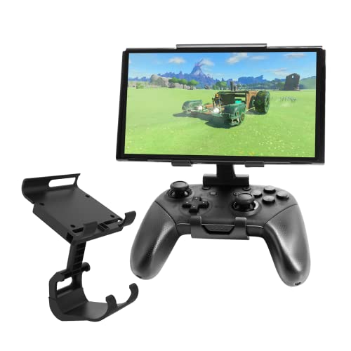 ahishfoneya Adjustable Mount Clip for Switch Official Pro Controller, The Original Pro Controller Clip Mount Compatible with Nintendo Switch/OLED/Lite,Black (Black)