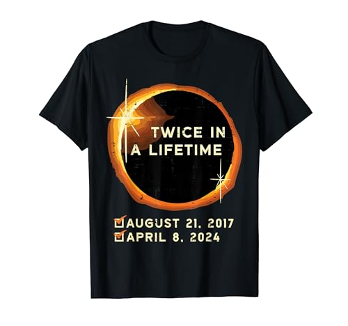Twice In A Lifetime Total Solar Eclipse 2024 Men Women Kids T-Shirt