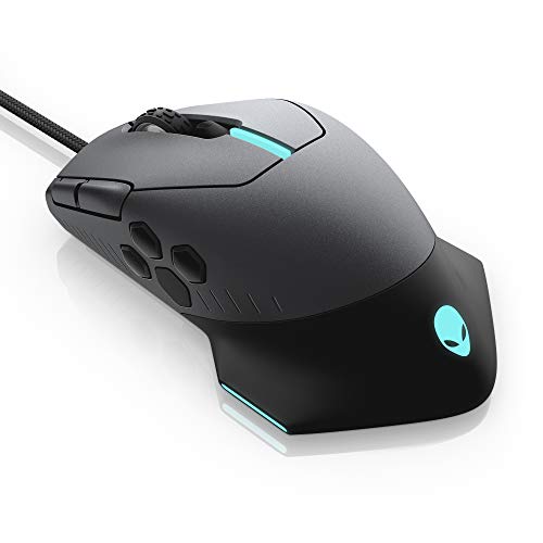Alienware Gaming Mouse 510M RGB Gaming Mouse AW510M: 16, 000 DPI Optical Sensor - Alienfx RGB - 10 Buttons - Adjustable Scroll Wheel - Large Click Anywhere L/R Buttons
