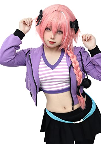 C-ZOFEK Women's Purple Anime Cosplay Costumes Outfit with Belt and Headwear Halloween Party (X-Small)