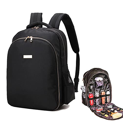 MAXPAND Large Organizer for Barbers Clippers and Supplies Portable Hairstylist Clipper Backpack Travel Barber Shop Tools Bag 3 in 1 (BLACK), 19 INCHES