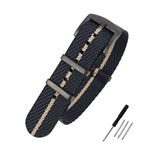 WOUKUP Premium Weave Nylon Watch Band 20mm 22mm Replacement Military Watch Straps for Men