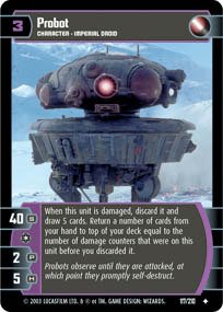 STAR WARS TCG THE EMPIRE STRIKES BACK FOIL PROBOT 117U