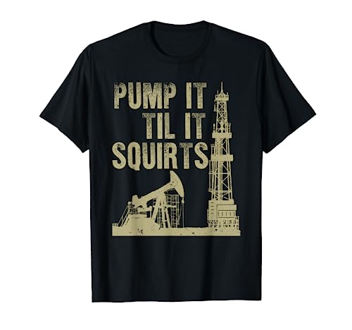 Funny Oil Field Art For Men Women Oilfield Plant Pump Lovers T-Shirt