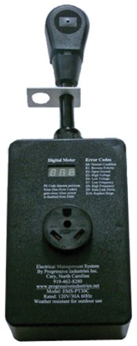 PROGRESSIVE INDUSTRIES 313.1122 EMS-PT30C Portable EMS RV Surge Protector - 30 Amp