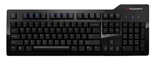 Das Keyboard Model S Professional Wired Mechanical Keyboard, Cherry MX Brown Mechanical Switches, 2-Port USB Hub, Laser Etched Keycaps (104 Keys, Black)