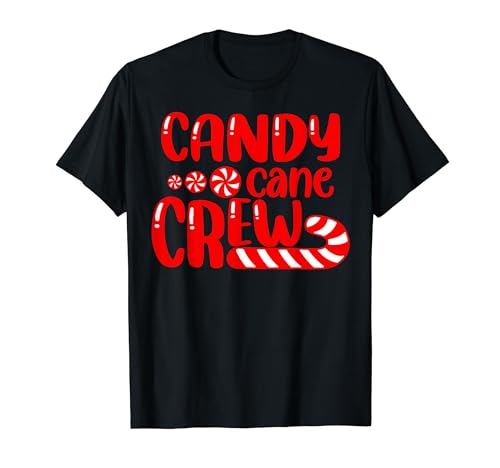 Candy Cane Crew Matching Family Group Candy Lover Pajamas T-Shirt