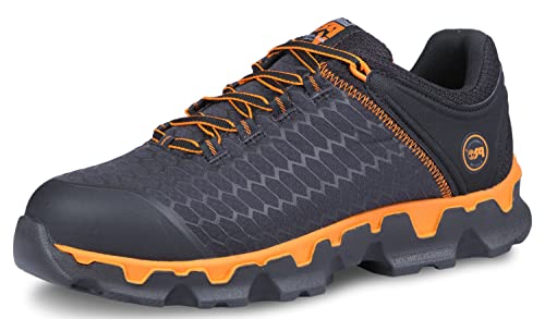 Timberland Men's Powertrain Sport Alloy Safety Toe Electrical Hazard AL, Black: Black Orange, 8.5