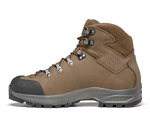 SCARPA Women's Kailash Plus GTX Waterproof Gore-Tex Leather Boots for Backpacking and Hiking - Dark Brown - 7.5
