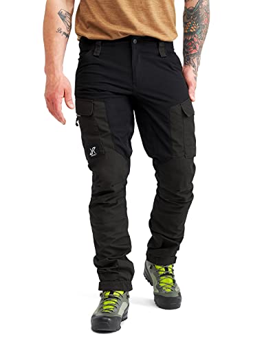 RevolutionRace Men’s GP Pants, Durable Pants for All Outdoor Activities, Jet Black, XL