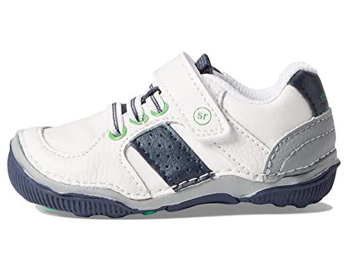 Stride Rite Kids SRTech Wes Sneaker, White, 7 Wide US Unisex Toddler