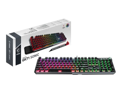 MSI Vigor GK71 Sonic RED AM Mechanical RGB Gaming Keyboard Sonic RED Switches
