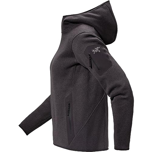 Arc'teryx Covert Pullover Hoody Women's | Technical Midweight Fleece Hoody | Black Heather II, X-Large