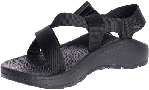 Chaco Men's MEGA Z Cloud Sport Sandal, Solid Black, 12 M US