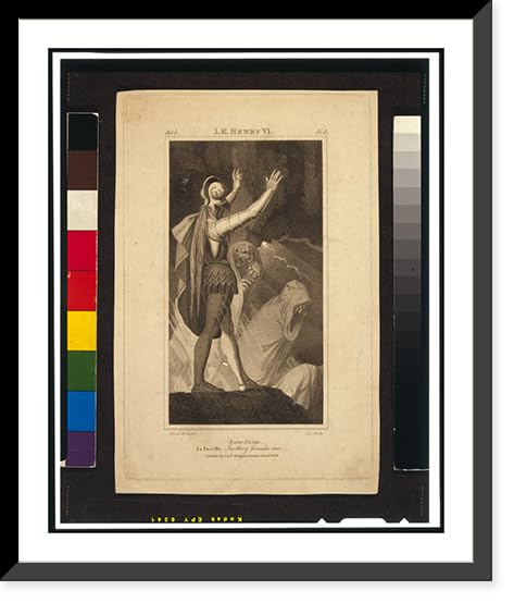 Historic Framed Print, Enter fiends - La Pucelle. See! They forsake me.Fuseli, R.A. del; Lee sculp. - 2, 17-7/8' x 21-7/8'