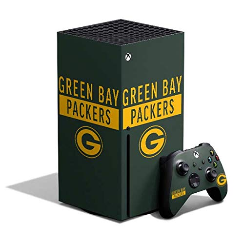 Skinit Decal Gaming Skin Compatible with Xbox Series X Console and Controller - Officially Licensed NFL Green Bay Packers Green Performance Series Design