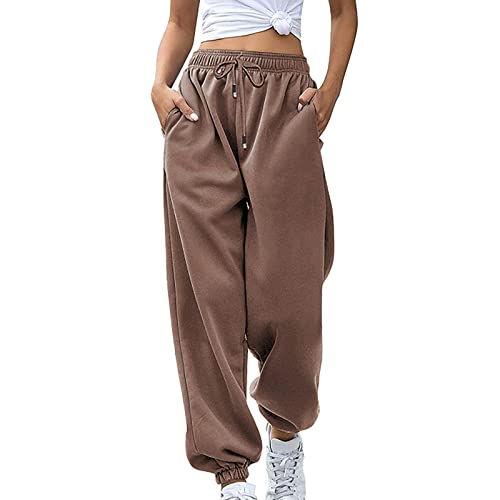 Sweatpants Women Thick Womens High Waisted Baggy Cotton Elastic Sweatpants for Teen Girls Hot Fashion Sale 2023