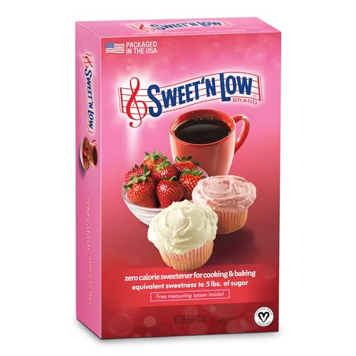 Sweet'N Low Zero Calorie Bulk Sweetener, 8 oz. Box, Granulated Sugar Substitute for Baking, Coffee, Tea and More, Non GMO, Kosher & Gluten Free, Low Glycemic Index