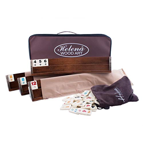 Wooden Oval Rummy Board Game Set