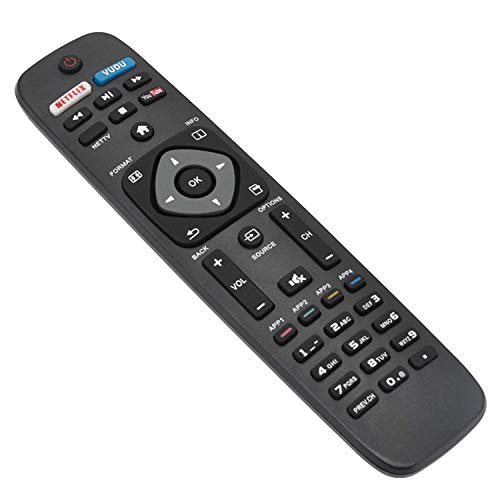 Replacement Remote Control for Philips 29PFL4908/F7 32PFL4908/F7 39PFL2608/F7 46PFL3608/F7 46PFL3908/F7 55PFL6902/F7 65PFL6601/F7 65PFL6601/F7 65PFL6902 65PFL6902/F7 Smart TV
