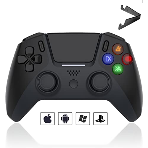 arVin Mobile Gaming Controller for PS4/PS3/PC/iPhone/Android Wireless Gamepad Joystick with Phone Holder for iPhone 14/13/12/11, iPad, iOS, MacBook, Samsung Galaxy, TCL, One Plus, Tablet, COD, Steam