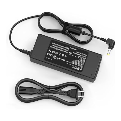 90W 65W Laptop Charger for Toshiba Satellite C655 C655D C675 C850 C855 C855D C875 C50 C55 C55D C55DT C55T C75 C75D L50 L55 L55D L75 L305; Toshiba Portege Z30 Z30T Z930 Z830 Power Supply Cord