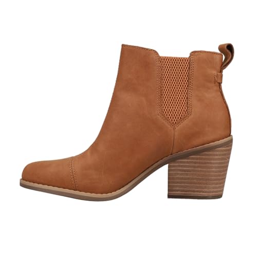 TOMS Women's Everly Chelsea Boot, Tan, 8