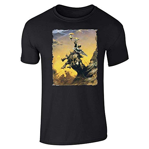 Pop Threads Eternal Champion by Frank Frazetta Art Graphic Tee T-Shirt for Men Black XL