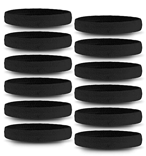 OutdoorEssentials Sweat Bands Headbands Men - Sweatbands for Women - Sports Headband - Sweat Absorbing Headband - Multipack Sweat Head Bands