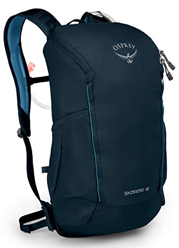 Osprey Skarab 18L Men's Hiking Backpack with Hydraulics Reservoir, Deep Blue