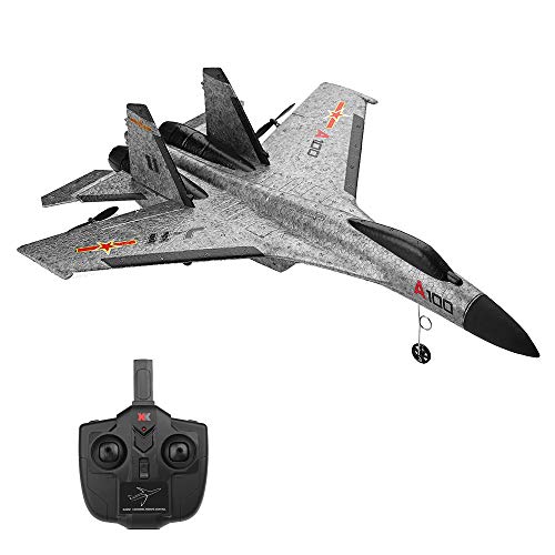 GoolRC WLtoys XK A100 RC Airplane, 3 Channel 2.4GHz Remote Control Airplane, Fixed Wing RC Plane Aircraft, Easy & Ready to Fly for Adults and Beginners (Grey)