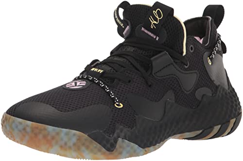 adidas Unisex Harden Vol. 6 Basketball Shoe, Black/Black/Bliss Blue, 8.5 US Men