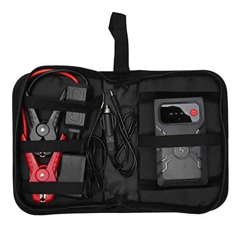 Portable Vehicle Boost Starter, 12V Car Boost Starter 10400mAh Battery 100-240V SOS Multifunc Surge Protection 1000A Peak Current for 6.0L Gasoline (US Plug)