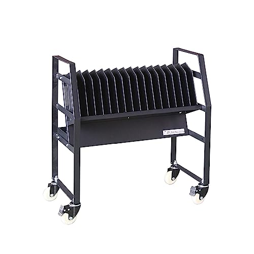 Pearington-PEAR-91361,16 Device Mobile Open Charging Cart for iPads,Chromebooks & Laptop Computers,Compatible with Any Screen Size,Easy Access Slots,Removable Dividers,Small Footprint,Surge Protection