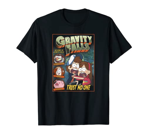 Disney Gravity Falls Trust No One Scared Dipper & Mabel T-Shirt