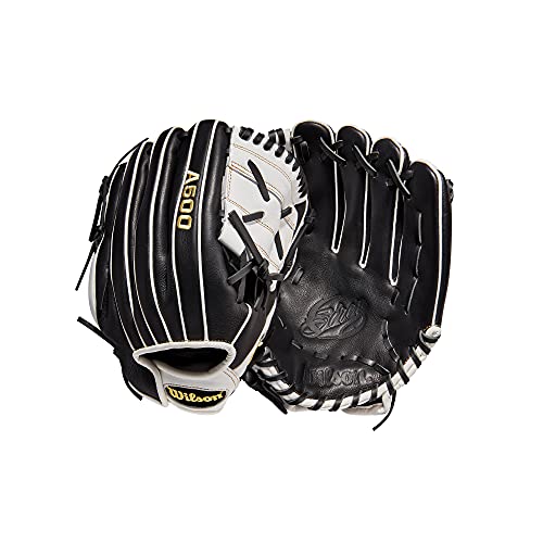 Wilson 2022 A500 Siren 12' Fastpitch Infield Glove - Right Hand Throw, Black/White/Yellow