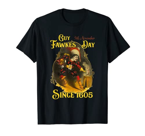 Guy Fawkes Day Bonfire Night 5th November Gunpowder Plot Men T-Shirt