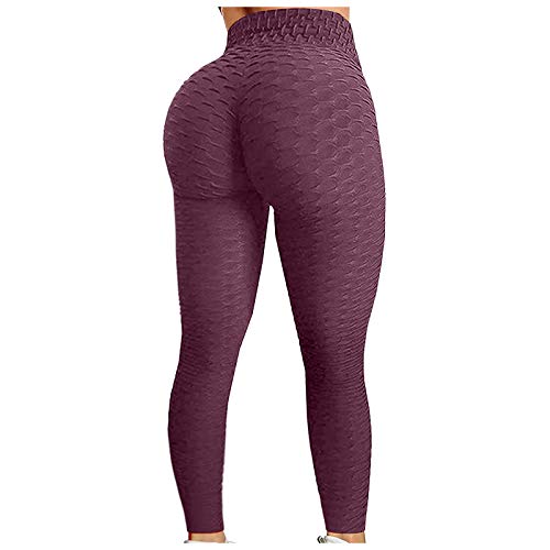 Famous TikTok Leggings, Yoga Pants for Women High Waist Tummy Control Booty Bubble Hip Lifting Workout Running Tights