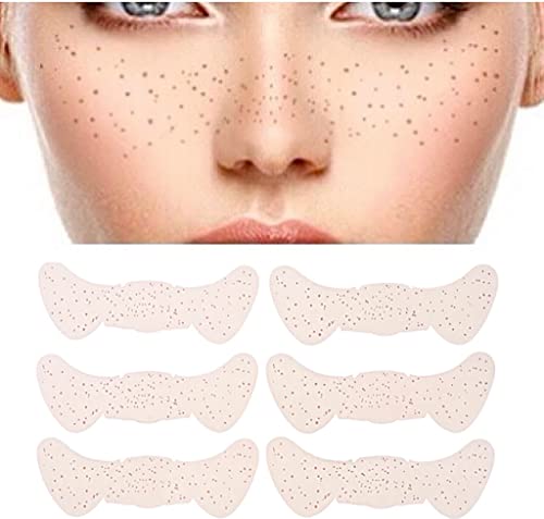 Frecklyz Waterproof Freckles - Pack of 6 Temporary Tattoo Face Stickers - Natural Looking Fake Tattoos Freckle Patch - Waterproof Makeup Accessories for Women